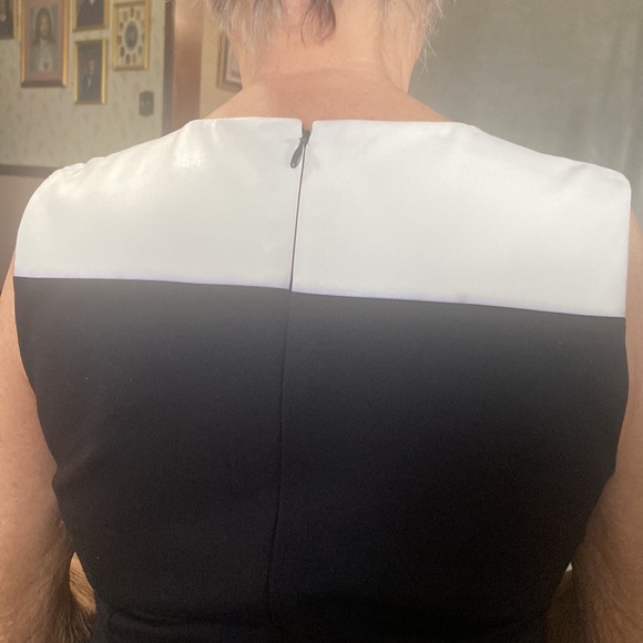 Calvin Klein Dress in Black, Red, and White Size 10 - Picture 4 of 5